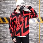 Face Jacquard Knit Hoodie