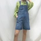 Denim Wide Leg Rompers