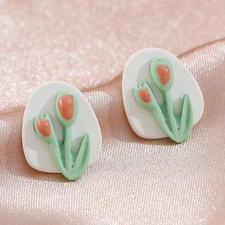 3d Floral Ear Stud