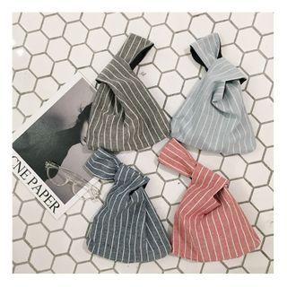 Striped Fabric Pouch