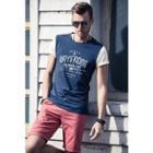 Short-sleeve Lettering Printed T-shirt
