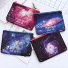 A5 Galaxy Print Zip Pouch As Shown In Figure - One Size