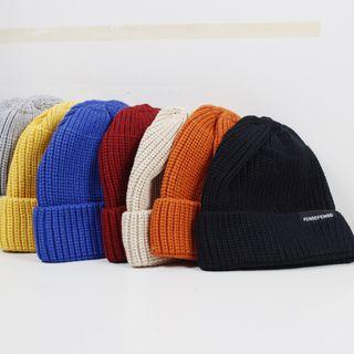 Patched Plain Beanie