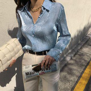 Crinkled Shimmer Shirt