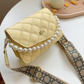 Flower Pearl Crossbody Bag