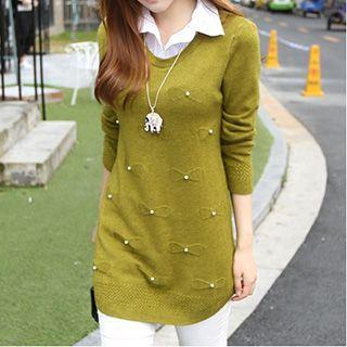 Mock Two Piece Knit Top