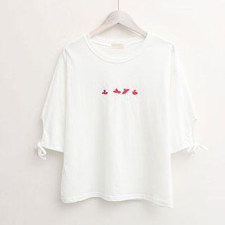 Ballerina Embroidered Short-sleeve T-shirt