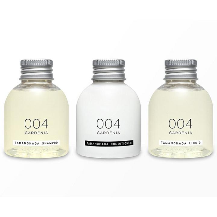 Tamanohada - Gardenia Bath Care Set : Shampoo 80ml + Conditioner 80ml + Tamanohada Liquid 1 Set