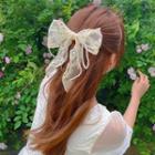 Lace Bow Hair Clip Lace Pearl Bow Hair Clip - One Size