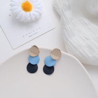 S925 Sterling Silver Disc Ear Stud / Clip-on Earring