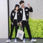 Set: Printed Baseball Jacket + Pants