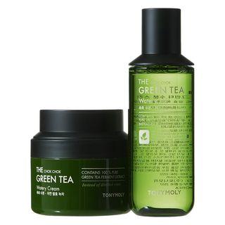 Tonymoly - The Chok Chok Green Tea Watery Cream Special Set 2pcs