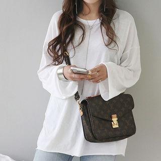 Crewneck Long-sleeve Loose-fit T-shirt