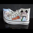 Fall In Love High-top Canvas Sneakers