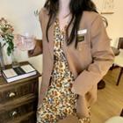 Single Breasted Blazer / Floral Dress