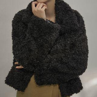 Collared Dumble Short Jacket Black - One Size
