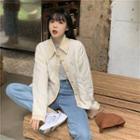 Color-block Single Breasted Coat