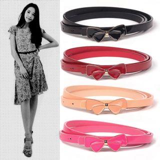 Ribbon Accent Slim Belt
