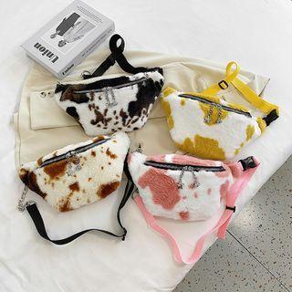 Printed Fleece Belt Bag