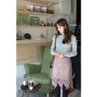 Mock-neck Cashmere Blend Knit Top