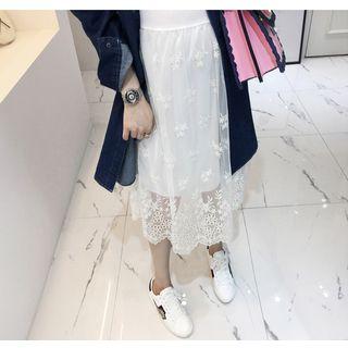 Eyelet Lace Layered Tank Dress