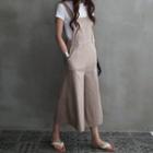Square-neck Linen Blend Jumpsuit