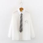 Neck Tie Shirt Milky White - One Size