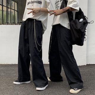 Couple Matching High-waist Wide-leg Pants