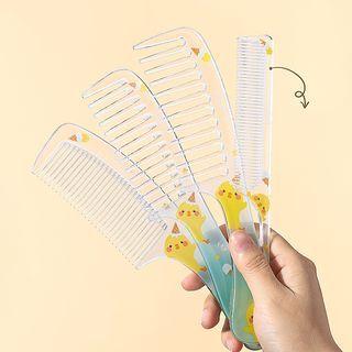 Cartoon Plastic Hair Comb (various Designs)