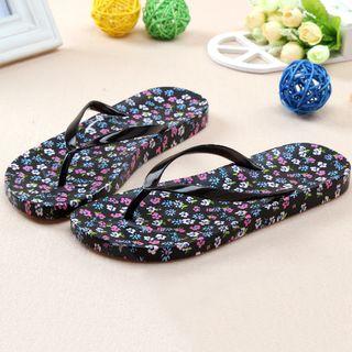 Floral Print Flip-flops
