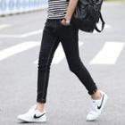 Slim-fit Stitched Jeans