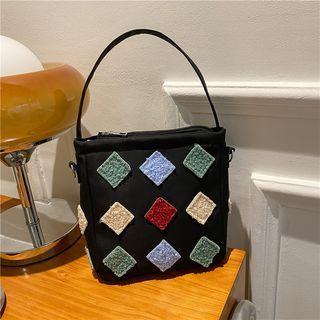 Applique Top Handle Crossbody Bag