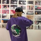 Planet Print Long Sleeve T-shirt