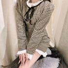 Houndstooth Jacket / Mini Fitted Skirt