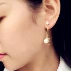 Faux-pearl Dangle Earrings / Clip-on Earrings