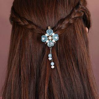 Irregular Pearl & Stone Hair Clip