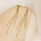 Alloy Fringed Earring 1 Pair - 925 Silver Needle - Gold - One Size