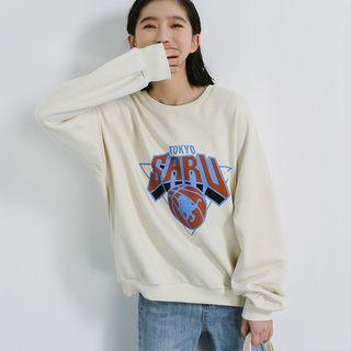 Print Pullover Off White - One Size