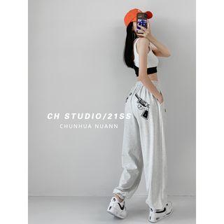 Gun-print Loose-fit Sweatpants In 6 Colors