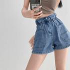 Paperbag High-waist Denim Hot Shorts