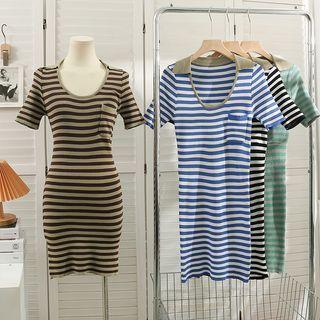Striped Skinny Mini Dress
