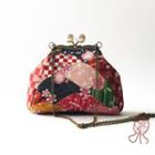 Print Pouch Floral - Green & Pink & Red - One Size