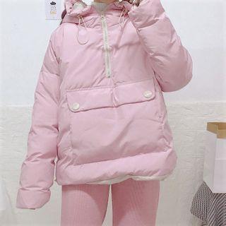 Padded Half-zip Pullover Jacket