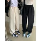 Fleece-lined Loose-fit Sweatpants