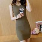 Plain Knit Tank Dress