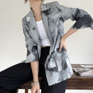 Tie-dye Print Blazer