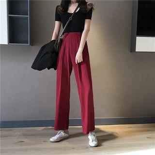 Crop Straight Leg Pants