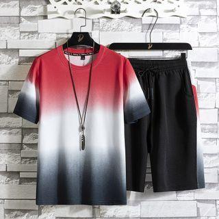 Short-sleeve Tie-dyed T-shirt + Shorts