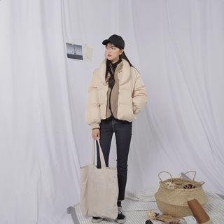 Faux-suede Light Shopper Bag