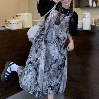 Tie Dye Midi Jumper Dress
